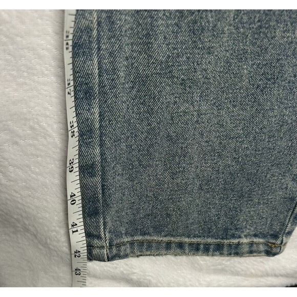 Ed Hardy Designer Slim Taper Eagle Print Light Blue Denim Jeans Size 42 NWT - Picture 8 of 10